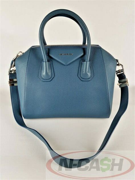 givenchy antigona small mineral blue|Givenchy antigona mini.